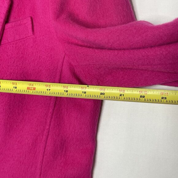 VTG Lizwear Hot Pink Blazer Jacket Women’s M Fleece Texture 90s Y2K Power Suit - Picture 7 of 11